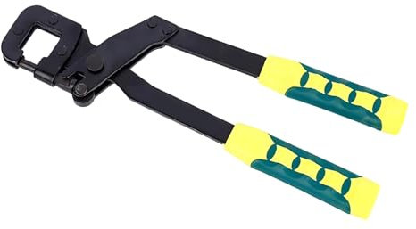 Pinza crimpatrice in metallo con manico ergonomico Morsetto per punzonatura in acciaio per operazioni facili in cartongesso e cartongesso Costruzione Punzonatura Pinze per canali a muro