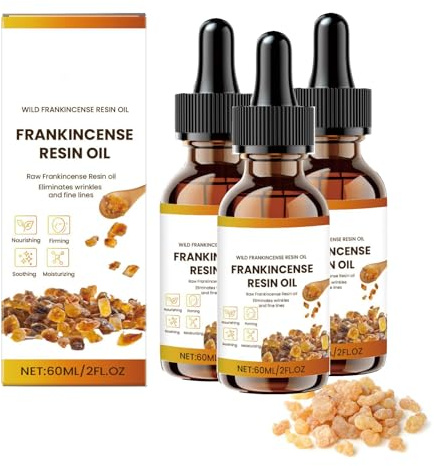 Premium Weihrauchöl Bio, Reines Ätherisches Frankincense Oil, Natürliche Hautpflege gegen Falten, Spendet Feuchtigkeit und beruhigt Haut, Duftöle für Aromatherapie, Hautpflege, Massage (3)