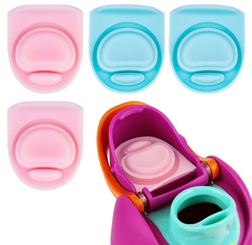 BMSQOFD 4stk Silikonstopfen für Owala Freesip-Kappe,Silikondichtung Den Deckel Einer Wasserflasche BPA-Freies Dichtungszubehör für Owala Freesip 16/19/24/25/32/40oz BP4-B2