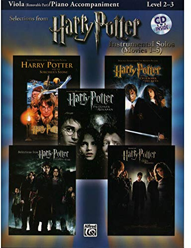 Harry Potter Movies 1-5, w. Audio-CD, for Viola and Piano Accompaniment (Harry Potter Instrumental Solos (Movies 1-5): Level 2-3): Viola/Bratsche (incl. CD) (Pop Instrumental Solo Series)