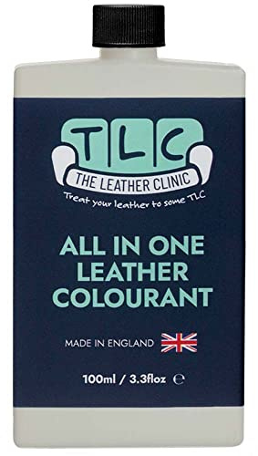The Leather Clinic Colorant Tout en Un pour Cuir Gris Clair pour la Restauration et la Coloration, 125 ML
