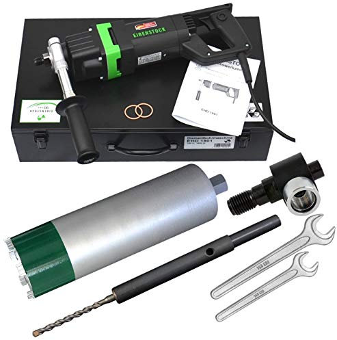 Eibenstock EHD1801 Kernbohrgerät inklusive Diamantbohrkrone NL 400, Staubabsaugung & Zentrierbohrer