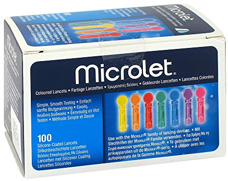 MICROLET Lancets Coloured Pack of 100
