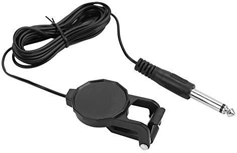 Piezo-Tonabnehmer, Clip-On-Tonabnehmer Clip-On-Mikrofon Piezo-Tonabnehmer für Gitarre Banjo Violine Stabile Übertragung Persönliche Gitarrenübungen und Bühnenperformance