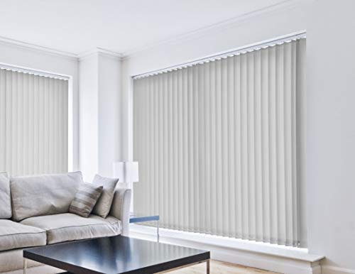 Cortina Lamas Verticales Translúcida Lumen/Gradúe la Entrada de luz. Medidas Ancho x Alto. Se la ajustamos a Medida. Color: Gris. Medidas: 50cm x 120cm