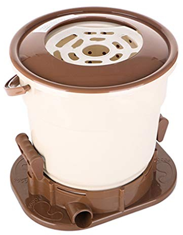 YXCKG Manueller Wäscheschleudern, Schleudertrockner, Camping Waschmaschine Für Kleidung, Platzsparend, Trocknungsmaschine Handbetrieben Für Campingwohnungskleidung (Color : Brown)