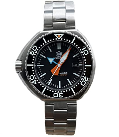 STEELDIVE SD1985 Acciaio inossidabile BGW9 Blu Luminoso Sport Orologi NH35 Lunetta Ceramice Automatica 1000M Impermeabile Uomo Dive Watch, V 1, moderno