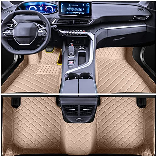 Muchkey Alfombrillas Coche para BMW 1er 2er 3er 4er 5er 6er 7er X1 X2 X3 X4 X5 X6 Z4 M1 M2 M3 M4 M5 M6 I3 I8 IX3 Z3 Z4 Personalizadas Alfombras Tapete Beige