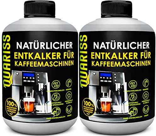 Decalcificante Macchina Caffè Liquido Al 100% Anticalcare Macchine Caffe - Macchine Per Caffe Espresso Caffè Anticalcare Compatibile Con Macchine Di Tutti I Pulizia Macchina Caffè 2 x 0,5 L