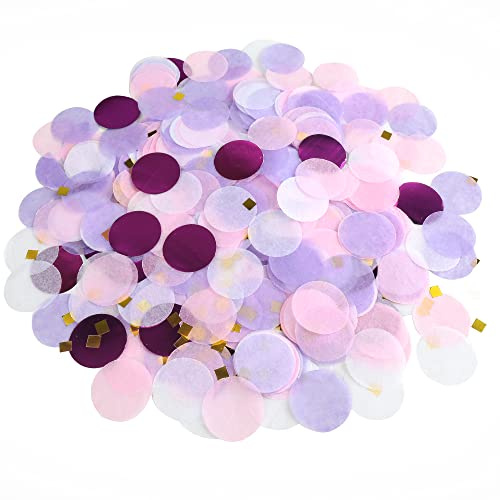 VCOSTORE 6500 Stück Konfetti Hochzeit Geburtstag, 2.5cm Streudeko Geburtstag Konfetti Glitzer Papier Streudeko Seidenpapier Confetti Groß Bunt für Versammlungen, Feste und Jubiläen