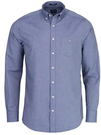 GANT Herr REG Oxford-skjorta klassisk skjorta, persisk blå, standard, persisk blå, 3XL