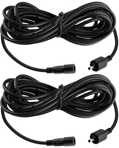 Extension Cable 2 Pack 5M for Garden Solar Soptlights IP65 Waterproof for Spotlight Models: TS-S4205, TS-S4202, TS-S5506, TS-S4502