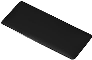 PATIKIL 2x1 Métal Nom Plaque, 10 Paquet Anodisé Aluminium Autocollant Signe Étiquette Personnaliser Personnaliser Gravé vierges Assiette pour Bricolage Laser Impression, Noir