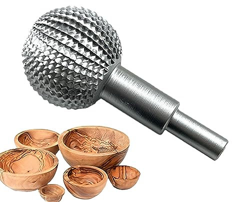 Meulage À Bille, Fraises Sculpture sur Bois 5/8 À 11 Pouces, Boule Fraise Rotative À Sphère en Acier Au Carbone, Meulage Gouge, Outil Fixation pour Le Travail du Bois Po