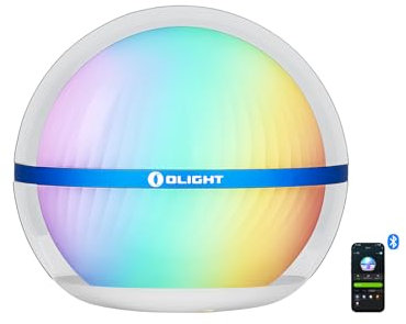 OLIGHT Sphere a Bagliore Pieno Luce Notturna 75 Lumen Effetti Tridimensionali di Emissione Della Luce, Atmosfera Colorata E Fresca Luce