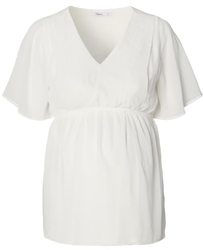 Noppies Maternity Alisa Nursing Blouse kortärmad, Cream - N148, XXL