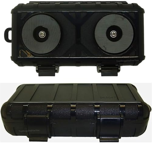 Zactly - 1 x Huge Waterproof Magnetic Stash Box Container for Undercar Truck Lorry Van with a Powerful Magnet Capacity to Store Up to 10kg