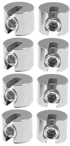 Ciieeo De Acero Inoxidable Abrazadera Soga Clips De Alambre Cuerda De Alambre Clip De Cable Clip De Alambre De Acero Inoxidable Clip De Cuerda 2 Piezas X 4