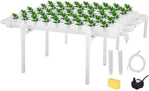 Sistema di Coltivazione idroponica con 54 Fori, Kit di Coltivazione con Tubi idroponici, Attrezzi per la piantagione, Sistema di Giardinaggio, Vaso per vivaio, sistemi di Coltivazione idropo