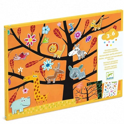 Pochette de stickers repositionnables avec décors Chat-Perché ! - Djeco