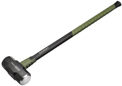 Draper Expert 14lb Sledgehammer – 6.3kg Heavy-Duty Forged Steel Head with Steel Core Shaft, Fibreglass Overstrike Protection & Shock-Absorbing Grip – Trade Demolition Tool