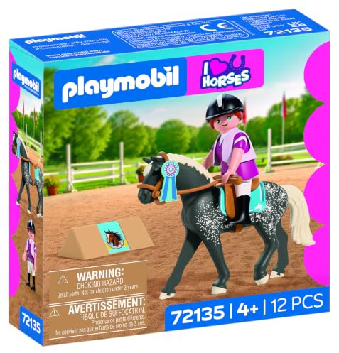 Playmobil Equestrian Show Jumping Toy Playset with Accessories