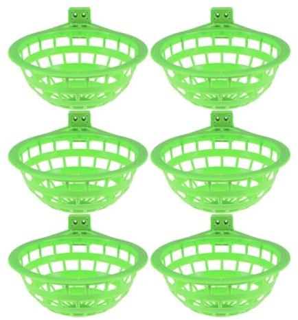 DIYEAH Bols de Nidification et Amateurs d'oiseaux pour Éleveurs de Pigeons en Abs Lot de 6 en Abs, Design Confortable et Utilisation Polyvalente pour Pigeons