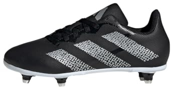 adidas Kids Rugby Junior SG Boots Black/Silver 4.5 UK Child