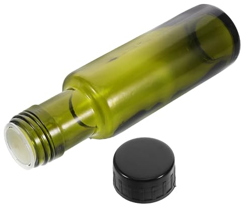 GATHINESS Botella de Vidrio para Aceite de Oliva 100ml Tapa Redonda Hermética, Recipiente Pequeño para Almacenar Aceite de Cocina, Adecuado para Uso en Hogar y Viajes