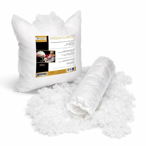 Polisoft Relleno de Perlas, 1kg para Cojin y Relleno Amigurumis, Voluminoso para Peluche, Certificat OEKO-TEX 100, Antialérgico, en Polyester, Blanco (1000)