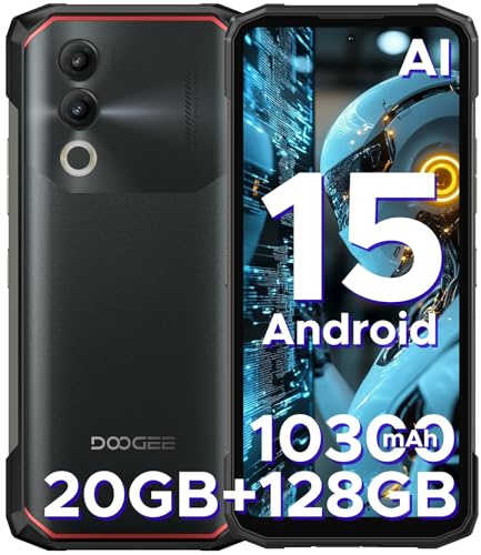 Luzglo Blade 20 Rugged Smartphone 5G Android 15 Rugged Phone 10300mAh Big Battery 6.6 90Hz HD+ IPS Display 20GB RAM+128GB ROM 16MP AI Camera Triple Card Slot SIM-Free & Unlocked Mobile Phone