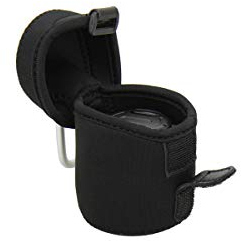 Neopren Schutzhülle/Köcher mit Karabinerhaken - Größe M (62 mm x 68 mm)