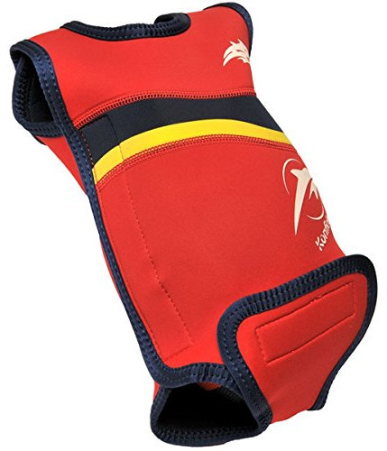 Konfidence Babywarma Baby-Neoprenanzug -Rot (Wellen) ,12-24 Monate