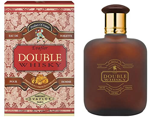 WHISKY Double • Eau de Toilette 100 ml • Vaporisateur • Parfum Homme • EVAFLORPARIS