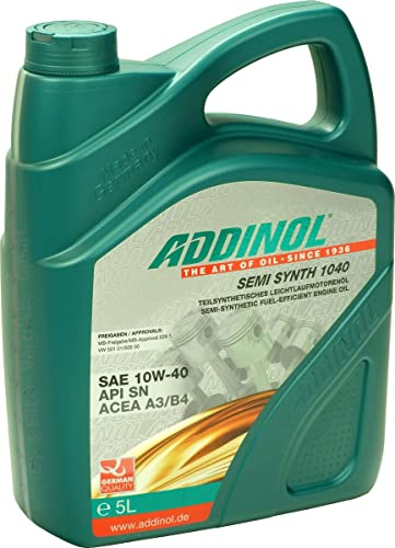 ADDINOL SEMI SYNTH 10W-40 A3/B4 Motorenöl, 5 Liter