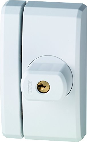 ABUS 33684 FTS 96 W Fensterschloss mit Schlüssel, elfenbeinfarben, mit Keilen, 0026603, 120