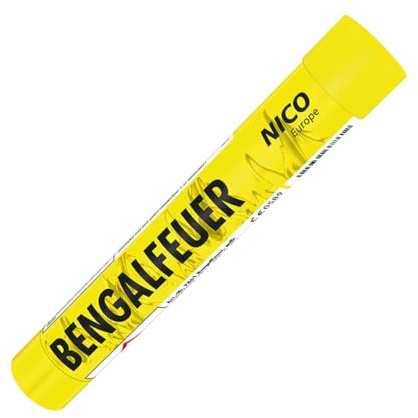 Bengalfeuer gelb 1 Stück Bengalfeuer Nico Bengalen Bengalo Feuerwerk