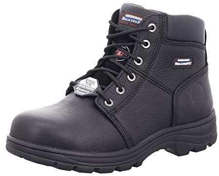Skechers Men's Workshire Classic Boots, Black Embossed Leather, 11 UK