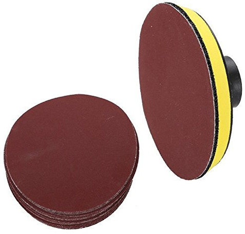 1 unids M14x75mm-80mm discos de disco de pulido de 3 pulgadas + 20pcs grano 240 papel de lija redondo Chuck 75-80mm accesorios de herramienta de amoladora de ángulo -Single Grit Set