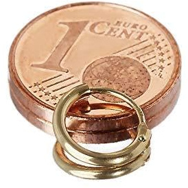 NKlaus Creole für Damen 585er Gelb Gold, Gelbgold; Gelb, 9,0mm, 1 Stück | Herren; Außendurchmesser: 9mm; Stärke: 1,3mm; 9mm; 1,3mm