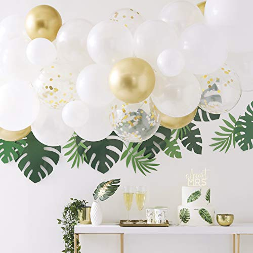 Ginger Ray Gold Chrome Balloon Arch - Botanical Hen Party