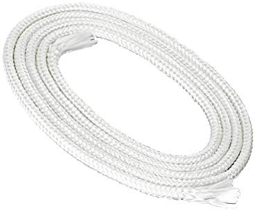 NKlaus 5 m glasfiberveke rund Ø 4 mm för smältljus, spritlampa, oljelampa för renad lampolja, paraffinolja, permanent veke, trädgårdsfackla, fotogenlampa 1251