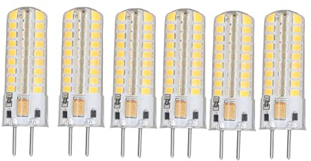 FTVOGUE 6 Stück GY6.35 LED-Birnen 72 LEDs Mais-Glühlampen 7 W AC DC 12 V 700 Lm für Pendelleuchten Deckenleuchten(#2)