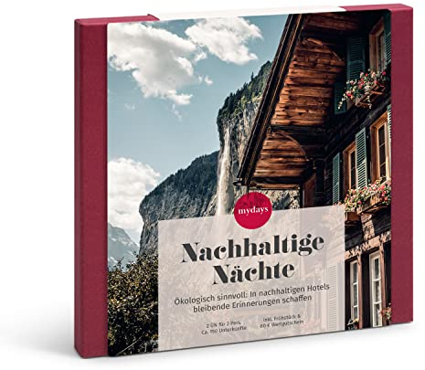 mydays Geschenkbox Nachhaltige Nächte | Übernachten wo Nachhaltigkeit auf Komfort trifft