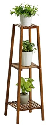 Pflanzenregal Blumentreppe Blumenständer Pflanzenständer Aus Holz, Hoher Pflanzenregalhalter Für Indoor Outdoor Garden Plant Display Pflanzenständer Blumenregal Blumenbank ( Blue : A , Size : 32*32*10