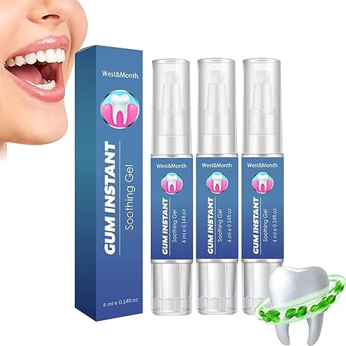 ATTDX Gummi Sofortig Behandlung Gel, ATTDX Zahnfleisch Gel, Gum Instant Soothing Gel, ATTDX Gum Instant Treatment Gel, ATTDX Zahnfleisch, ATTDX Gumreliever Periodontaltreatment Gel (3 Stöcke)