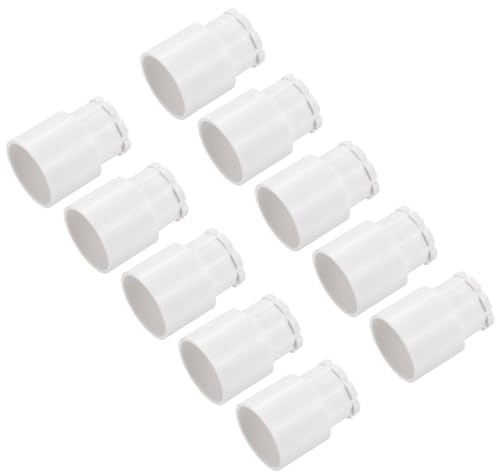 QUARKZMAN 10 Pcs Adaptador de Conducto Macho Tuerca de Bloqueo 25 mm PVC | Abrazaderas de Tubo Sello Conexión para Adaptador de Ajuste Caja de Conducto DIY