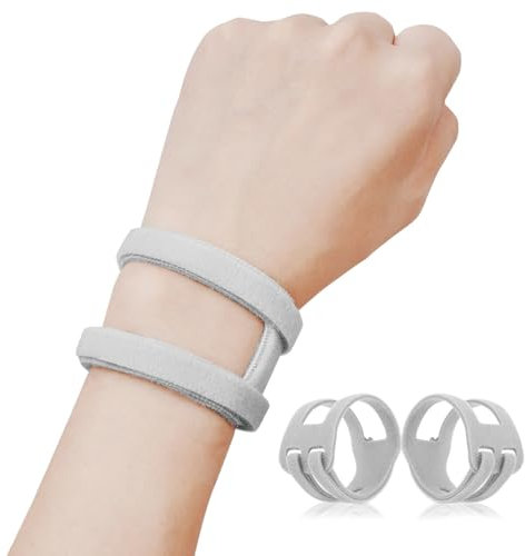 VerteLife Handgelenk Bandagen für TFCC-Risse, 2 Stück Verstellbare Handgelenkstütze Ultradünne Handgelenkbandage für Die Linke und Rechte Hand, Bandage Handgelenk für Belastungsübungen - Grau