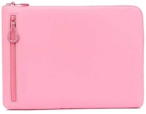 Golla laptopväska/vattentät laptopfodral av neopren/för MacBook, Asus och andra bärbara datorer/elegant laptopfodral/dragkedja med neoprenrock/30 cm/rosa