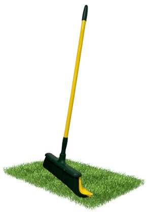 PLANTAWA Spazzola erba sintetica + manico estensibile | Spazzola per prato sintetico con manico regolabile, 0,80/1,40 m | Ideale per pulizia prato sintetico | Rastrello giardino elimina erbacce